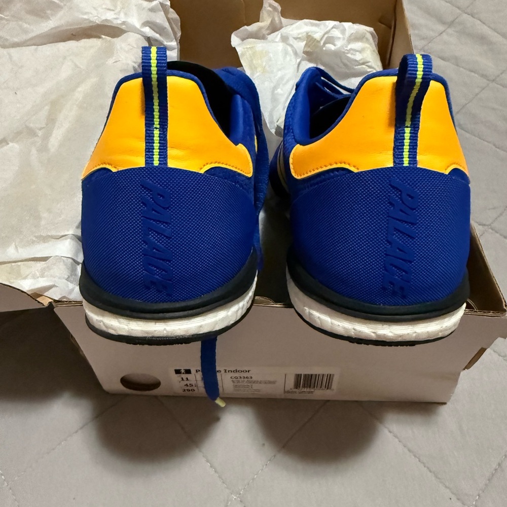 PALACE Adidas Blue and Yellow Men's Indoor Sneakers Size 11 - Picture 3 of 6